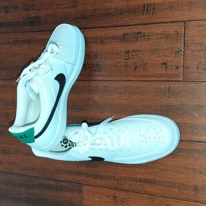 Nike Court Vision Next Nature Low White/Black Swoosh Men's Sneakers Size 13